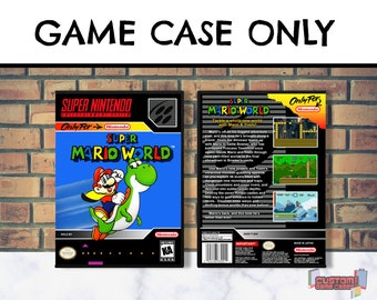 Super Mario World – (SNES) Super Nintendo Collector's Game Case with Cover with Cover