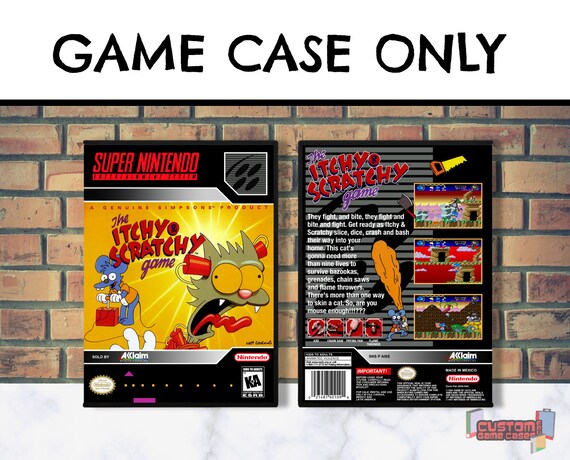 Itchy Scratchy Game The Snes Super Nintendo Etsy 日本
