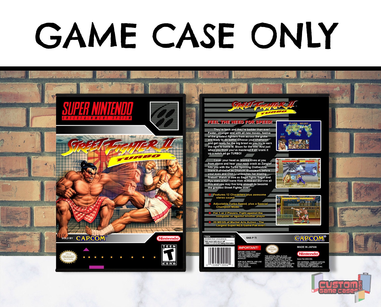 Street Fighter II Turbo: Hyper Fighting SNES Super - Etsy New Zealand