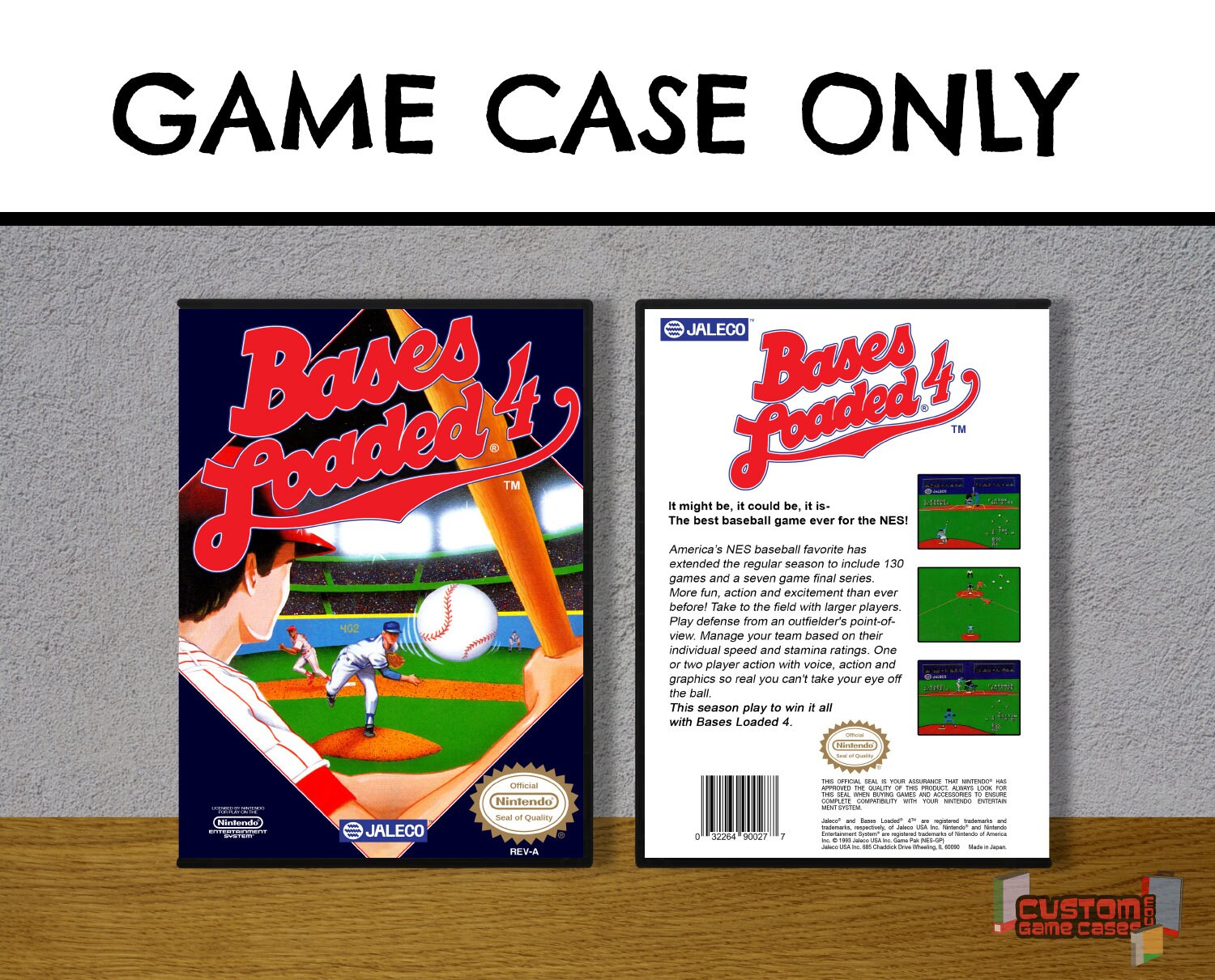 Bases Loaded 4 NES Nintendo Collector's Game Case With - Etsy