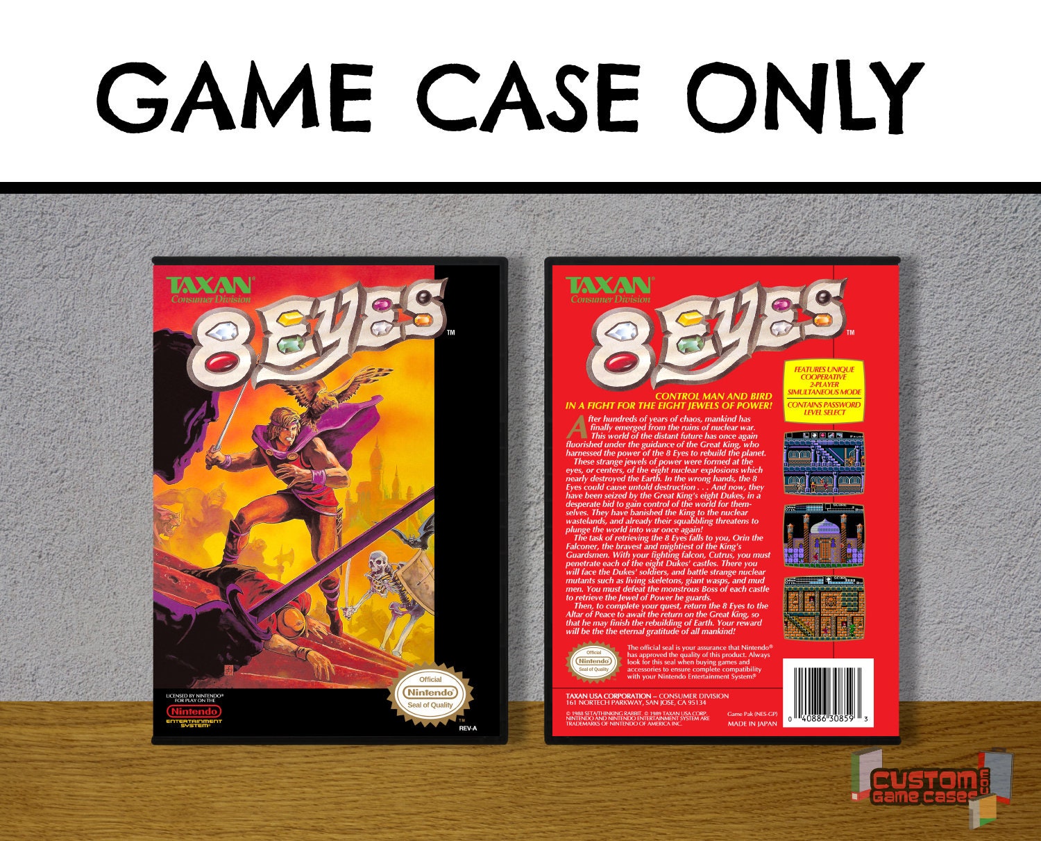 8 Eyes NES Nintendo Collector's Game Case With Cover - Etsy