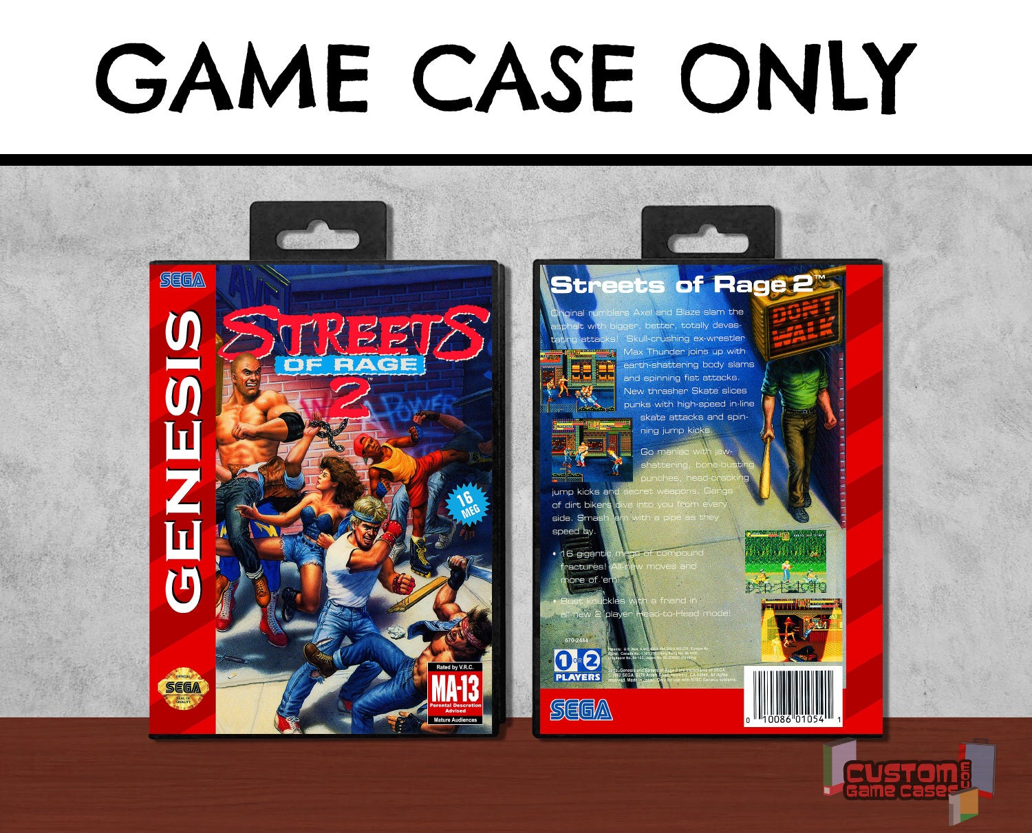 Streets of Rage 2 SG Sega Genesis Collector's Game - Etsy Canada