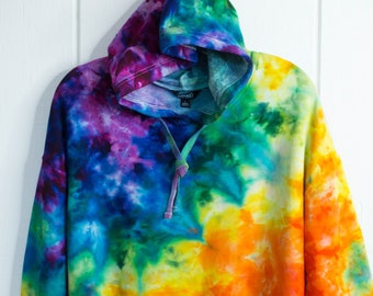 LARGE Womens Tie Dye Sweatshirt - Tye Dye Hoodie - Womens Clothing - Birthday Gift - Womens Sweatshirt Hoodies - Ladies Hippies Gifts