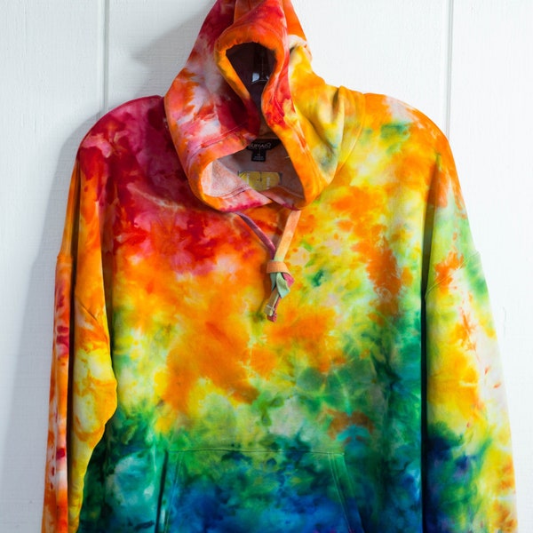 XL Womens Tie Dye Sweatshirt - Tye Dye Hoodie - Womens Clothing - Birthday Gift - Womens Sweatshirt Hoodies - Ladies Hippies Gifts - XLarge