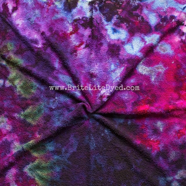 Bamboo Fleece - Hand Dyed Fabrics - FAT HALF - Reuseable Products - Ice Dyed - Tie Dye Fabrics - Tye Dye Fabrics - Sewing Fabric - Maker