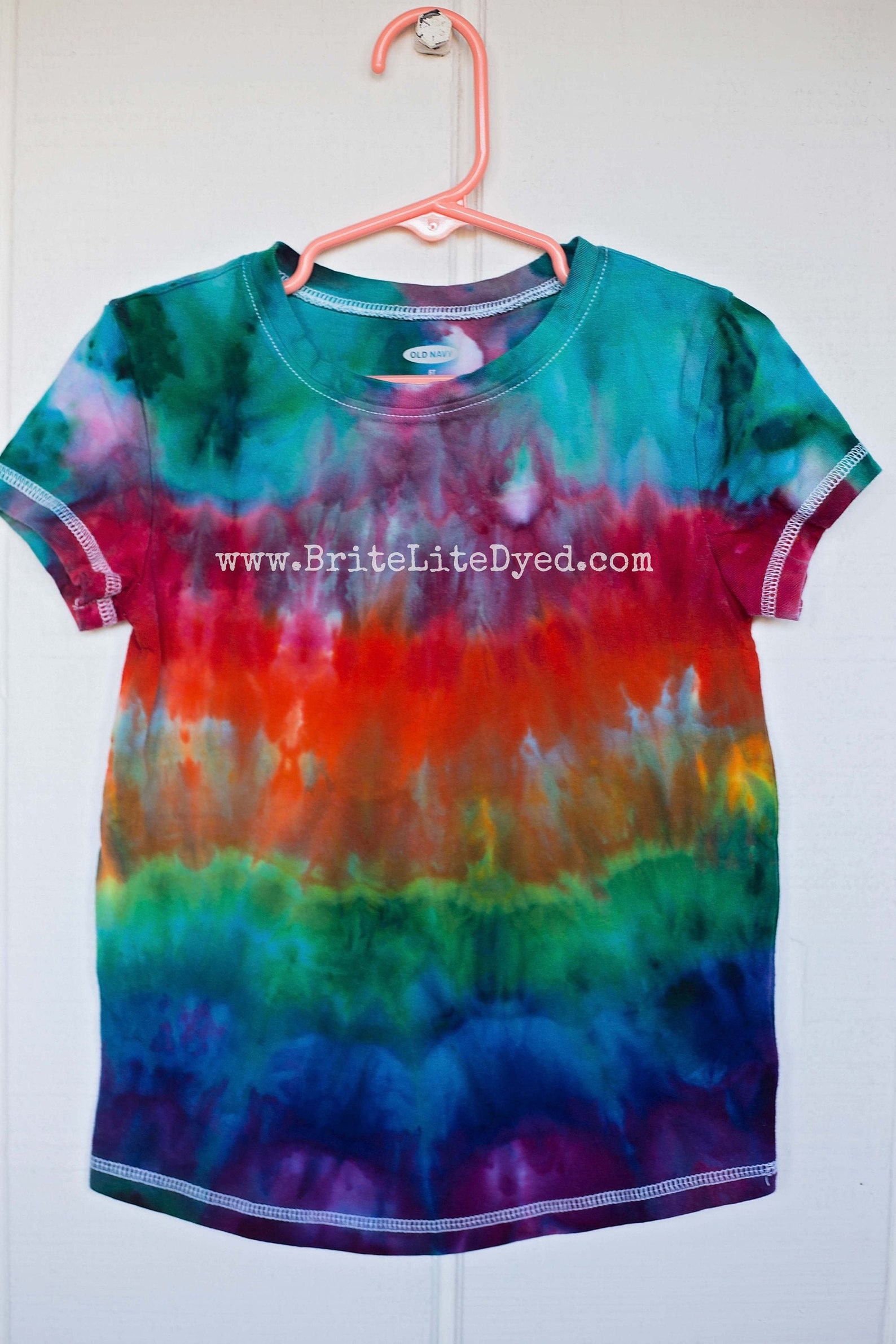 5T Girls Shirt Toddler TShirt Rainbow Tie Dye Kids Shirt | Etsy