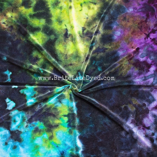 OBV - Organic Bamboo Velour - Hand Dyed - FAT HALF - Reuseable Products - Ice Dyed - Tie Dye Fabrics - Tye Dye Fabrics - Sewing Fabric