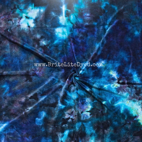 OBV - Organic Bamboo Velour - Hand Dyed - FAT HALF - Reuseable Products - Ice Dyed - Tie Dye Fabrics - Tye Dye Fabrics - Sewing Fabric