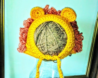 Lion Bonnet Style Hat