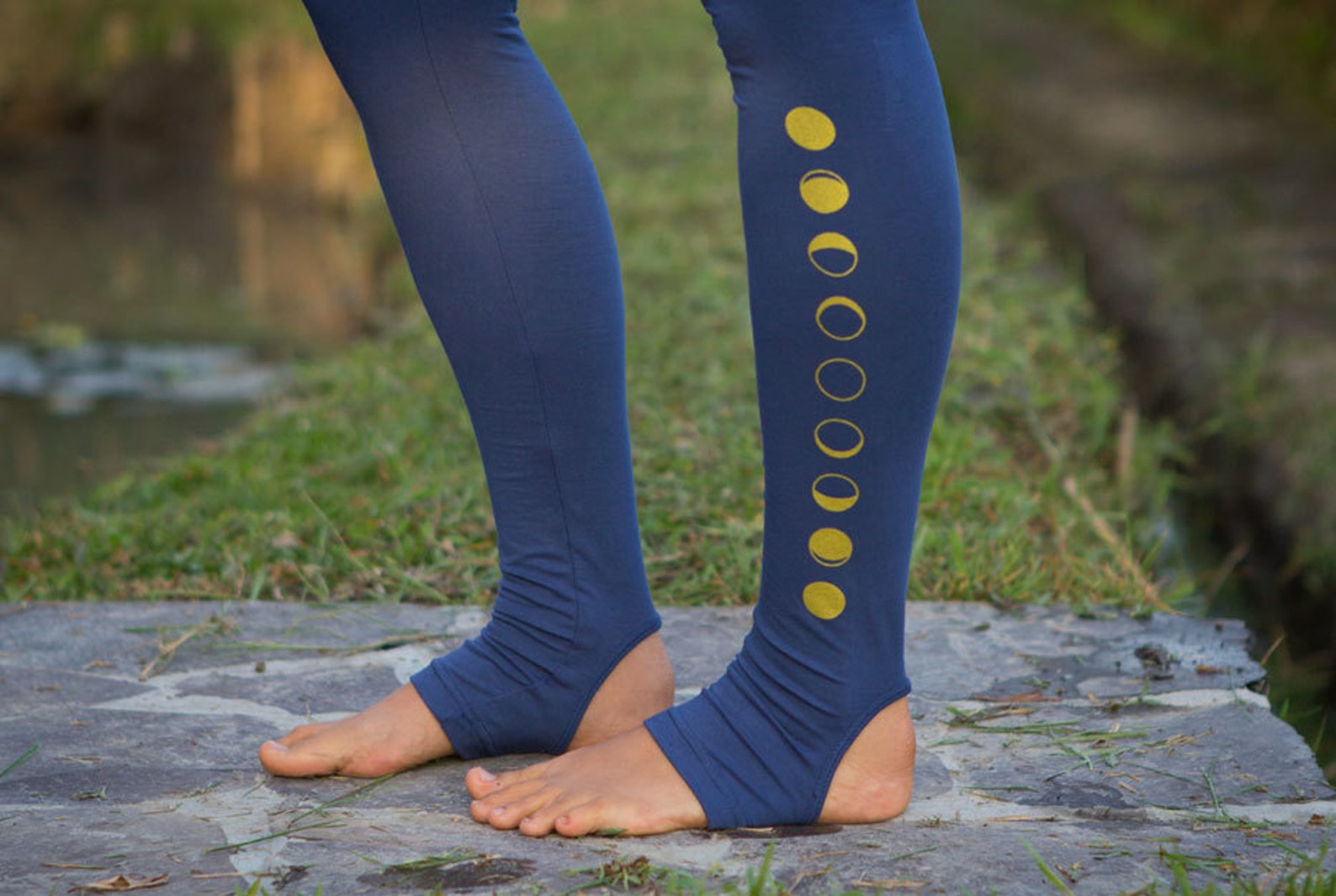 Yoga-Pants Sky - indigo blue