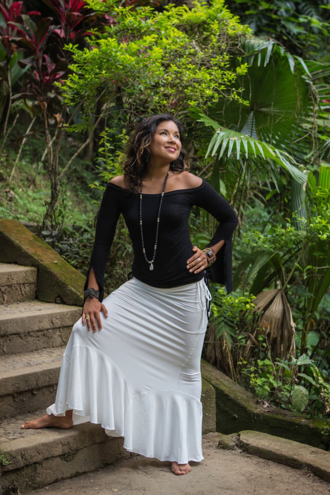 Shadya Long Skirt - Lush Full Lenght Long Skirt Sexy Boho Chic