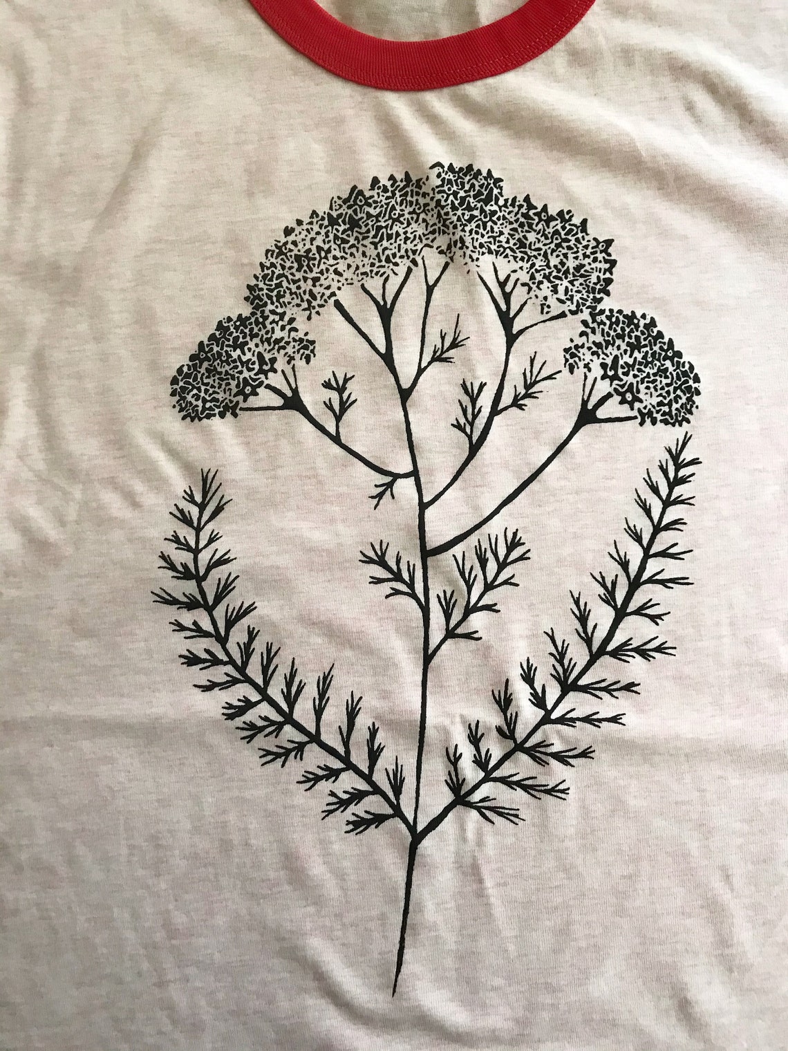 Yarrow t shirt botanical t-shirt plant witch plant allies | Etsy