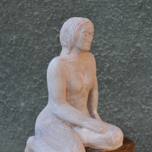 READY FOR SHIPPING wood sculpture, sculpture statue, Wood carving art, holz skulptur, wooden sculpture, Modern wood decor, desk decoration