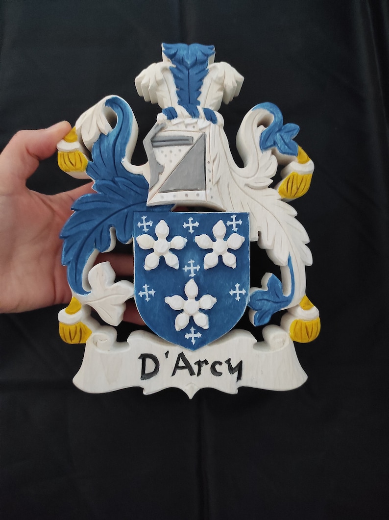 Murphy Family Crest Coat of Arms Woodcarving - Etsy