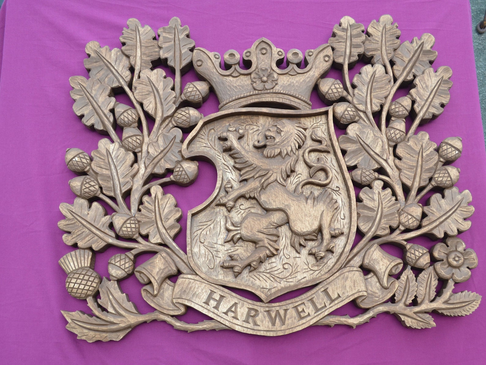 Customized Family Crest Wooden Coat of Arms Shield Family Etsy