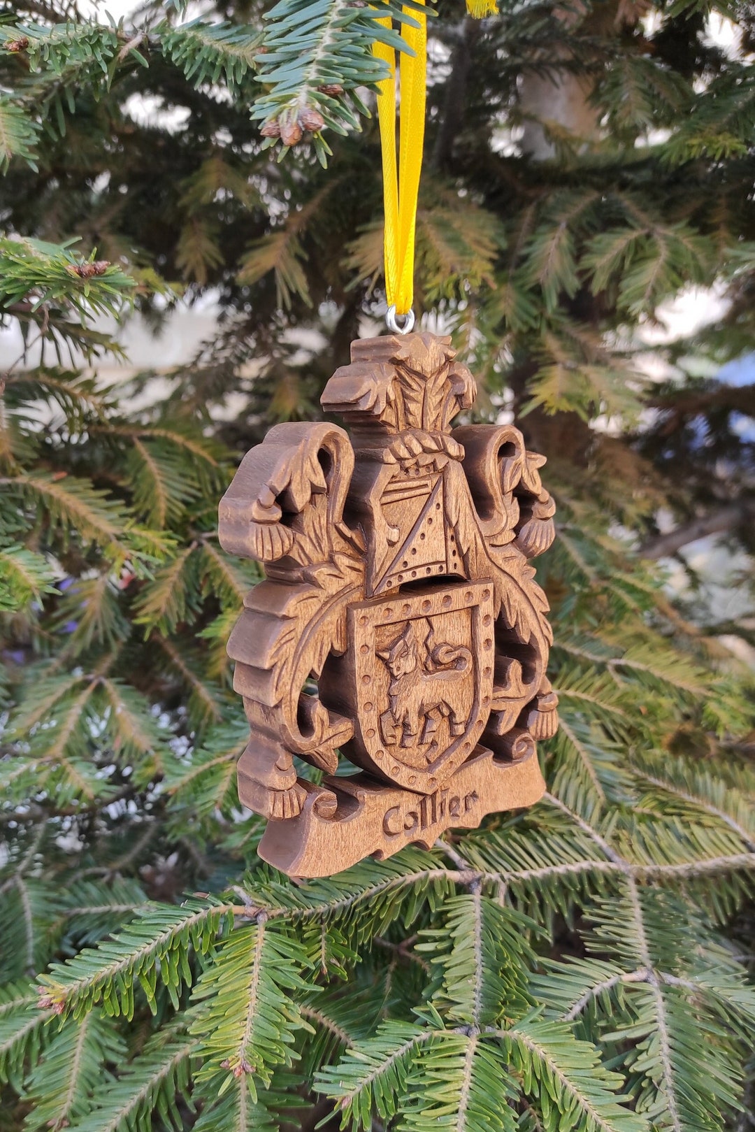 Handmade Carving Custom Made Family Crest Handcarved Wooden - Etsy