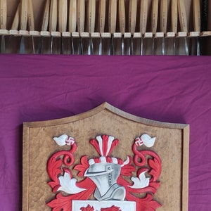 Murphy Family Crest Coat of Arms Woodcarving - Etsy
