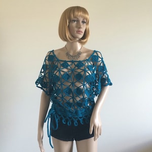 Handmade crochet lace top