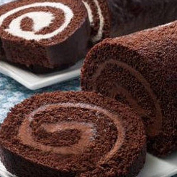 1 1/2 lb Chocolate roll, chocolate sponge  cake , chocolate buttercream cake, holiday  pastries