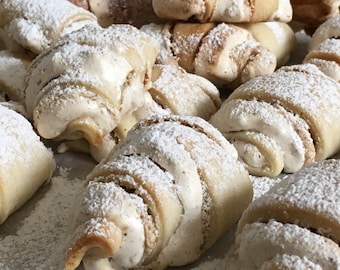 butterhorn walnut cookies, butterhorn cookies, hungarian butter cookies, West Palm Beach bakery, old fashion hungarian walnut butter cookies