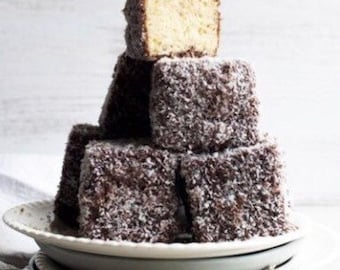 Lamingtons, coconut squares, coconut bars, kokusz kocka, holabda