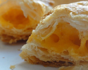 2 dozen /24 cheddar cheese turnover french biscuit, cheese turnover cookies, authentic french, puff pastry biscuit, auth. cheese chaussons