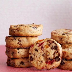 1 dozen pistachio cranberry shortbread cookies, tea cookies, pistachio cranberry cookies