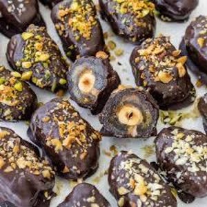 Medjool Stuffed and chocolate covered gourmet dates, Holiday sweets, Ramadan, Eid