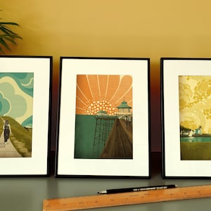 Somerset Piccola stampa con illustrazione incorniciata 7 x 5