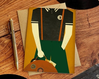 Verjaardagskaart illustratie Northern Soul Boy