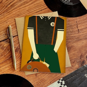 Verjaardagskaart illustratie Northern Soul Boy