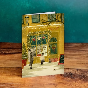 Illustration de lèche-vitrines Noël Carte Noël