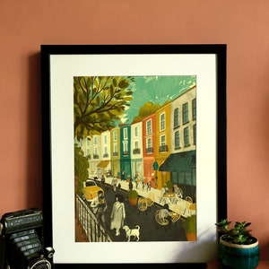 Notting Hill London A3 Print