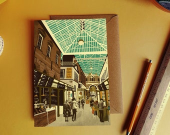 Bristol St Nicholas Market Illustration Card