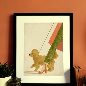 Cockapoo Dog Illustration Print A3 image 4