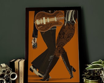 Hard Rock A3 Illustration Print