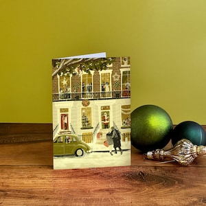 Ilustração de casa de cidade de Natal Cartão de Natal
