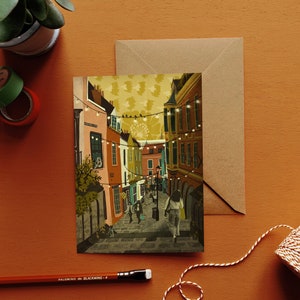 Bristol Christmas Steps Illustration Card