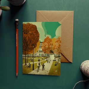 Bristol Queen quadratische Illustrationskarte