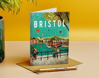 Tarjeta de ilustración de Todo Bristol