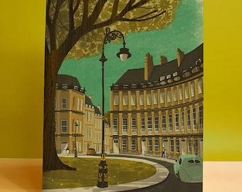 Bath Circus Illustration Print A4 | A3