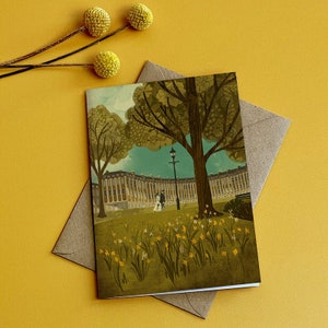 Bad Royal Crescent Illustration Geburtstagskarte