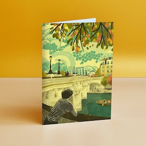 Carte d'illustration du Pont Neuf de Paris