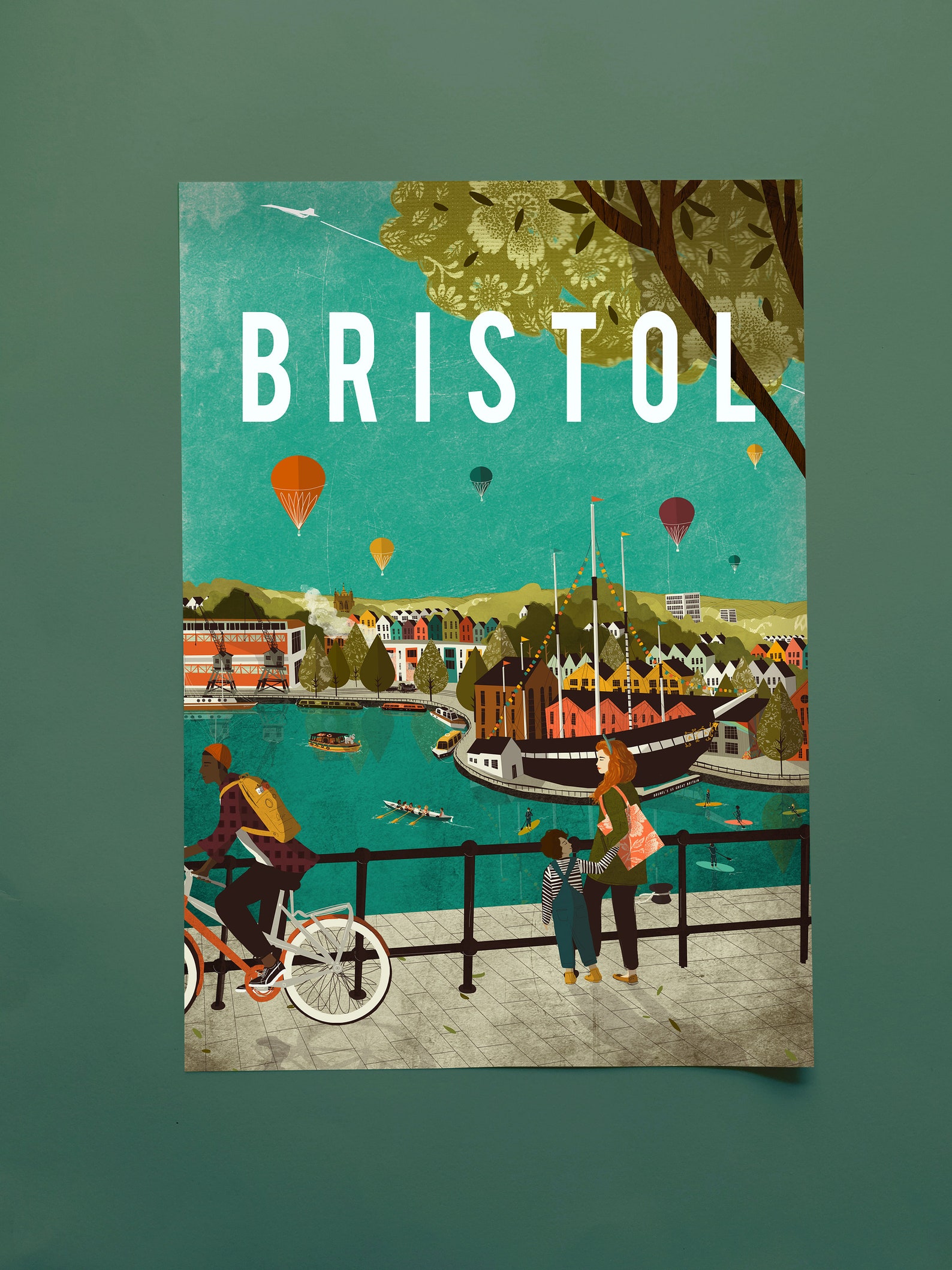 Everything Bristol Illustration Poster A3 Etsy