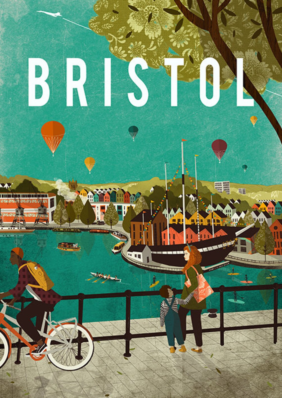 Everything Bristol Illustration Poster A3 Etsy