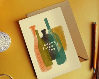 Beer Bottles Father's Day Card