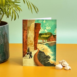 Devon Sidmouth Illustration Karte