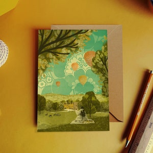 Bristol Ashton Court Ballon Fiesta Illustration Karte