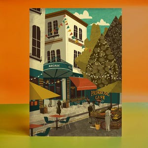 Bristol Clifton Village Illustration Poster A3 A2
