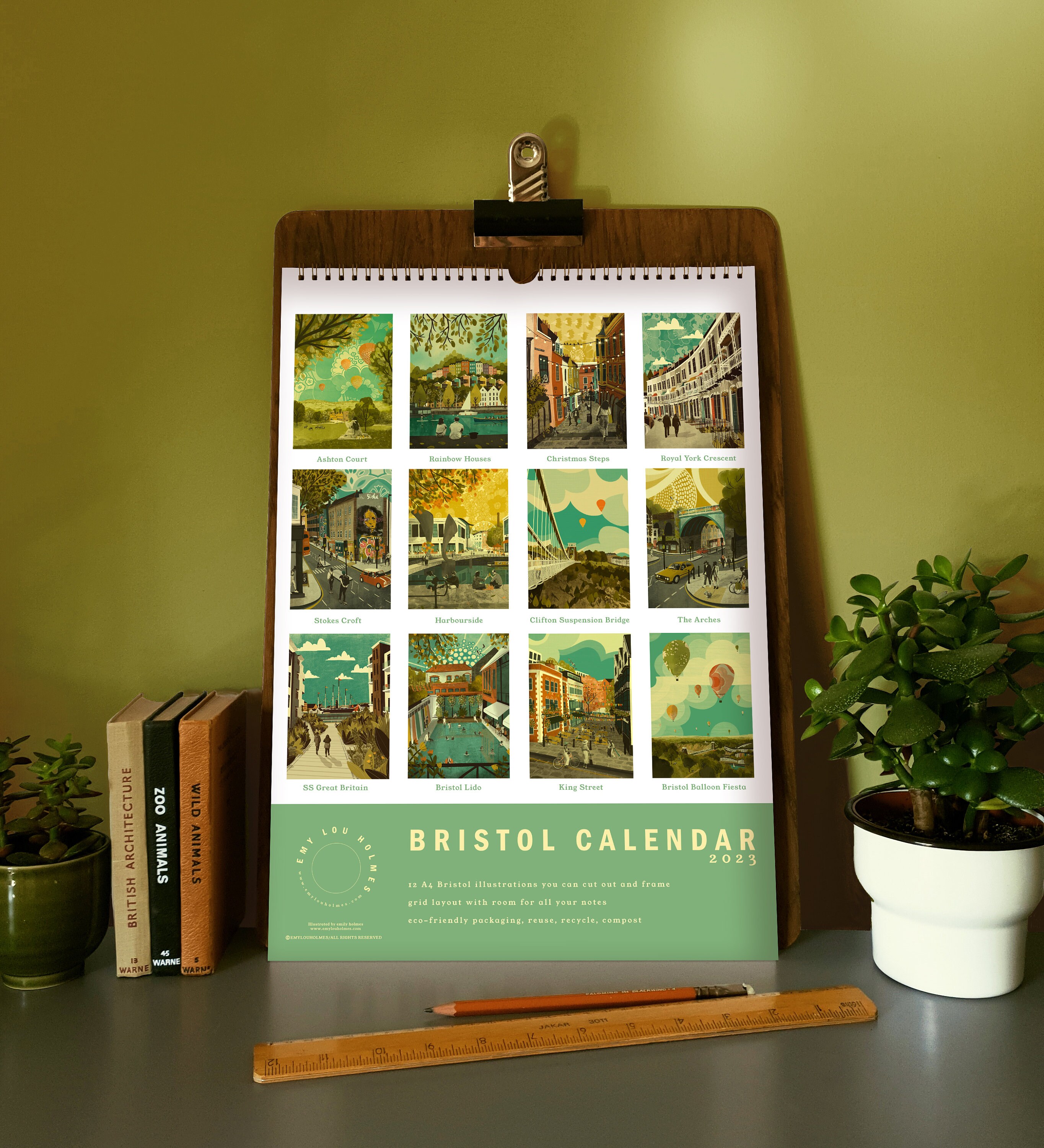 Bristol Calendar 2023 Illustration A3 Bristol Set of 12 A4 Etsy UK
